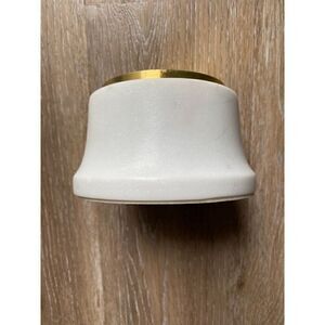Threshold Marble Pillar Candle Holder with Gold